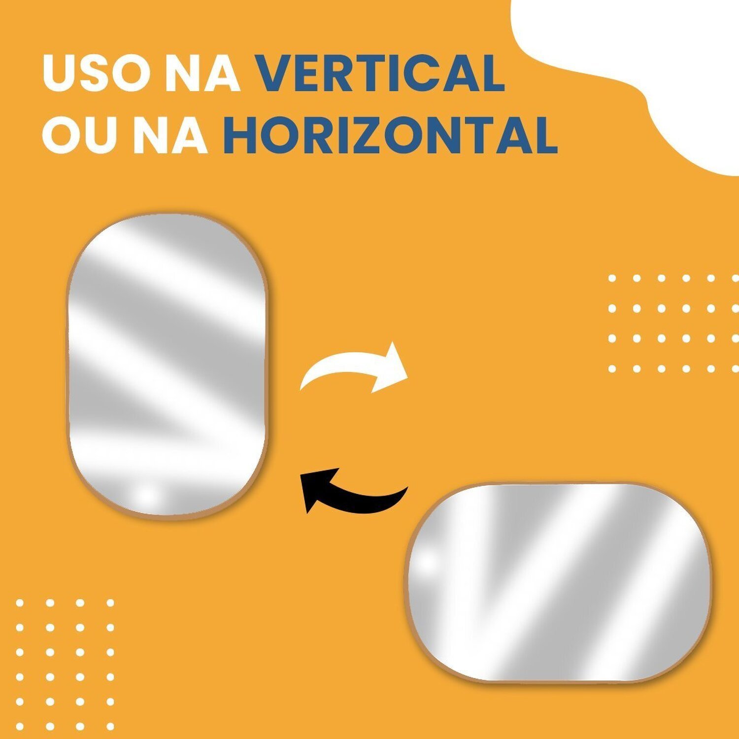 Espelho Decorativo Oval Modelo Cápsula 60x40 para Lavabo Hall Escritório - 7