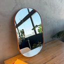 Ver imagem 1 de Espelho Decorativo Oval Modelo Cápsula 60x40