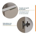 Ver imagem 6 de Lavanderia Planejada 3 Peças sem Tampo sem Rodapé Ipanema CabeCasa MadeiraOriginals Marrom/Fendi/Acácia