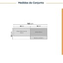 Ver imagem 3 de Lavanderia Planejada 3 Peças sem Tampo sem Rodapé Ipanema CabeCasa MadeiraOriginals Marrom/Fendi/Acácia