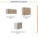 Ver imagem 4 de Lavanderia Planejada 3 Peças sem Tampo sem Rodapé Ipanema CabeCasa MadeiraOriginals Marrom/Fendi/Acácia