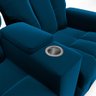 Poltrona Reclinável para Cinema 2 Lugares Sora Veludo Azul Marinho Fh1 - D'rossi - 9