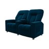 Poltrona Reclinável para Cinema 2 Lugares Sora Veludo Azul Marinho Fh1 - D'rossi - 1