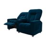 Poltrona Reclinável para Cinema 2 Lugares Sora Veludo Azul Marinho Fh1 - D'rossi - 7