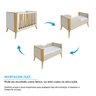 Berço Arredondado Minicama Americano 3 em 1 Luly 100% MDF Espresso Móveis - 5