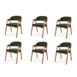 Kit 6 Cadeiras para Mesa de Jantar Gaia