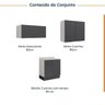 Lavanderia Modulada 3 Peças 2 Armários Aéreos 4 Portas 1 Balcão Ipanema CabeCasa MadeiraOriginals - 4