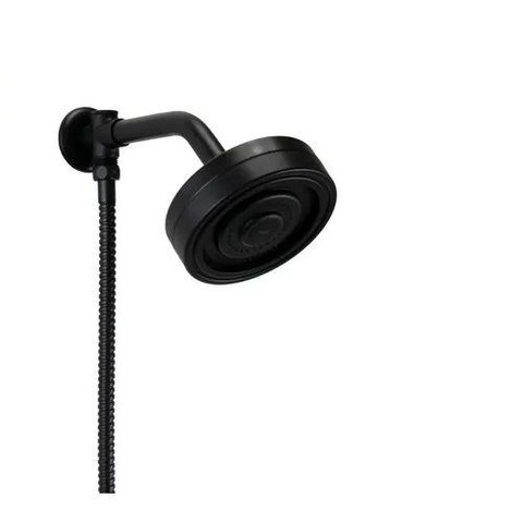 Ducha Rainha Auto-limpante Redonda Preto Fosco C/desviador | 217158