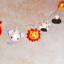 Ver imagem 3 de Luminária Infantil Animais do Safari Cormilu Led, À Pilha, 10 Bolas, 1.5m