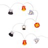 Luminária Infantil Animais do Safari Cormilu Led, À Pilha, 10 Bolas, 1.5m - 1