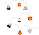 Ver imagem 1 de Luminária Infantil Animais do Safari Cormilu Led, À Pilha, 10 Bolas, 1.5m