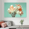 Quadro Decorativo Floral Fotografico Tulipa, Tela em Canvas na Horizontal Ideal para Ambiente de Sal - 1
