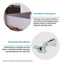 Ver imagem 7 de Cômoda Infantil com 1 Porta 4 Gavetas e Pés Palito Luly 100% MDF Espresso Móveis Bege/Off White/Amêndoa