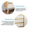 Cômoda Infantil com 1 Porta 4 Gavetas e Pés Palito Luly 100% MDF Espresso Móveis - 8
