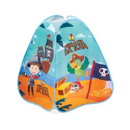 Toca Barraca Infantil Dobrável Pop Up + 50 Bolinhas Pirata da Ilha Fabrincando Ideias Inovadoras - 4