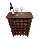 Ver imagem 1 de Adega Vinho Madeira 35 Garrafas Tipo Mesinha Imbuia C05