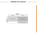 Ver imagem 3 de Lavanderia Modulada 3 Peças sem Tampo com Rodapé Ipanema CabeCasa MadeiraOriginals Cinza/Grafite Trama