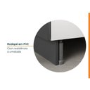 Ver imagem 7 de Lavanderia Modulada 3 Peças 2 Armários Aéreos 4 Portas 1 Balcão Ipanema CabeCasa MadeiraOriginals Cinza/Grafite Trama/Acácia