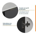 Ver imagem 6 de Lavanderia Modulada 3 Peças 2 Armários Aéreos 4 Portas 1 Balcão Ipanema CabeCasa MadeiraOriginals Cinza/Grafite Trama/Acácia