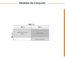 Ver imagem 3 de Lavanderia Modulada 3 Peças 2 Armários Aéreos 4 Portas 1 Balcão Ipanema CabeCasa MadeiraOriginals
