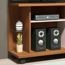 Ver imagem 5 de Rack para Sala Pequena Tv até 26 Pol. 100cm Marte H01 Off White/cinamomo - Mpozenato