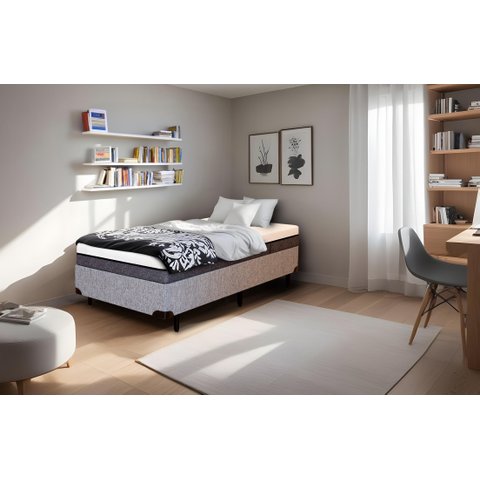 Cama Box Solteirão Serenelife - Tecido Alpha 56
