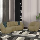 Ver imagem 2 de Jogo Sofa 288 cm 4 Lug E Poltrona 1 Lug Passion TCE 1025 Linho Moll