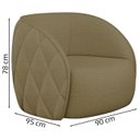 Ver imagem 4 de Jogo Sofa 288 cm 4 Lug E Poltrona 1 Lug Passion TCE 1025 Linho Moll