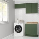 Ver imagem 1 de Lavanderia Modulada 3 Peças 2 Armários Aéreos 4 Portas 1 Balcão Ipanema CabeCasa MadeiraOriginals