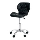 Ver imagem 1 de Cadeira Office Eiffel Slim com estofado de couro sintético Preta
