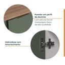 Ver imagem 6 de Lavanderia Modulada 3 Peças 2 Armários Aéreos 4 Portas 1 Balcão Ipanema CabeCasa MadeiraOriginals Verde/Folha/Acácia