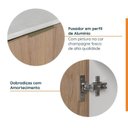 Ver imagem 6 de Lavanderia Planejada 2 Peças 1 Armário Aéreo 3 Portas 1 Balcão Ipanema CabeCasa MadeiraOriginals Marrom/Acácia