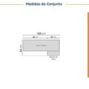 Ver imagem 3 de Lavanderia Planejada 2 Peças 1 Armário Aéreo 3 Portas 1 Balcão Ipanema CabeCasa MadeiraOriginals Marrom/Acácia