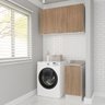 Lavanderia Modulada 2 Peças 1 Armário Aéreo 3 Portas 1 Balcão Ipanema CabeCasa MadeiraOriginals - 1