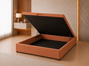 Ver imagem 1 de Cama Box Baú Casal com Encaixe para Colchão e Puxador Embutido:Terracota