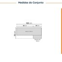 Ver imagem 3 de Lavanderia Modulada 2 Peças sem Tampo com Rodapé Ipanema CabeCasa MadeiraOriginals Marrom/Acácia