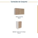 Ver imagem 4 de Lavanderia Modulada 2 Peças sem Tampo com Rodapé Ipanema CabeCasa MadeiraOriginals Marrom/Acácia