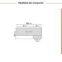 Ver imagem 3 de Lavanderia Modulada 2 Peças 1 Armário Aéreo 3 Portas 1 Balcão Ipanema CabeCasa MadeiraOriginals
