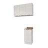 Lavanderia Modulada 2 Peças 1 Armário Aéreo 3 Portas 1 Balcão Ipanema CabeCasa MadeiraOriginals - 2