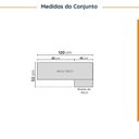 Ver imagem 3 de Lavanderia Planejada 2 Peças 1 Armário Aéreo 3 Portas 1 Balcão Ipanema CabeCasa MadeiraOriginals Branco