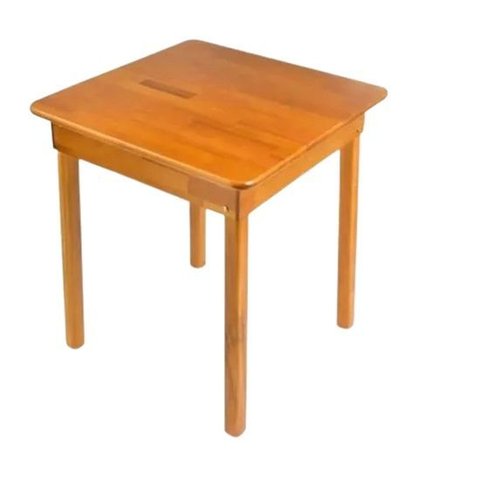 Mesa Rústica 70x70 Cm Quadrada Madeira Queima