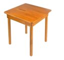 Ver imagem 1 de Mesa Rústica 70x70 Cm Quadrada Madeira Queima