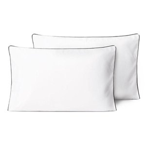 Kit Fronhas Linea Percal 200 Fios 50cm X 70cm 2 Peças - Preto