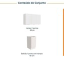 Ver imagem 4 de Lavanderia Planejada 2 Peças sem Tampo com Rodapé Ipanema CabeCasa MadeiraOriginals Branco