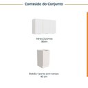 Ver imagem 4 de Lavanderia Modulada 2 Peças sem Tampo com Rodapé Ipanema CabeCasa MadeiraOriginals
