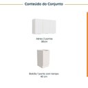 Ver imagem 4 de Lavanderia Modulada 2 Peças sem Tampo com Rodapé Ipanema CabeCasa MadeiraOriginals Branco