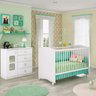 Quarto Infantil Berço e Cômoda Xodó Branco - 1