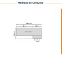 Ver imagem 3 de Lavanderia Modulada 2 Peças 1 Armário Aéreo 3 Portas 1 Balcão Ipanema CabeCasa MadeiraOriginals