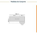 Ver imagem 3 de Lavanderia Modulada 2 Peças 1 Armário Aéreo 3 Portas 1 Balcão Ipanema CabeCasa MadeiraOriginals Marrom/Branco/Acácia