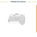 Ver imagem 3 de Lavanderia Planejada 2 Peças 1 Armário Aéreo 3 Portas 1 Balcão Ipanema CabeCasa MadeiraOriginals Marrom/Branco/Acácia
